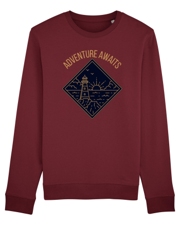 Adventure Awaits  Burgundy