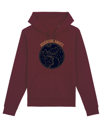 Adventure Awaits  Burgundy