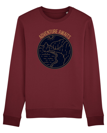 Adventure Awaits  Burgundy