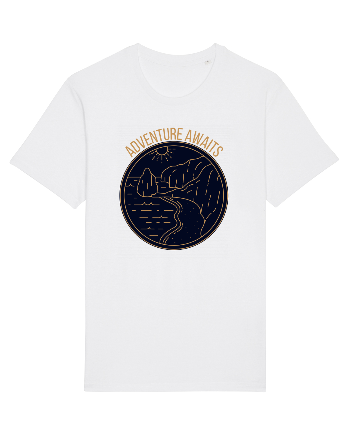 Tricou mânecă scurtă Unisex Rocker White