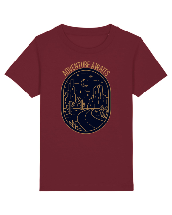 Adventure Awaits  Burgundy