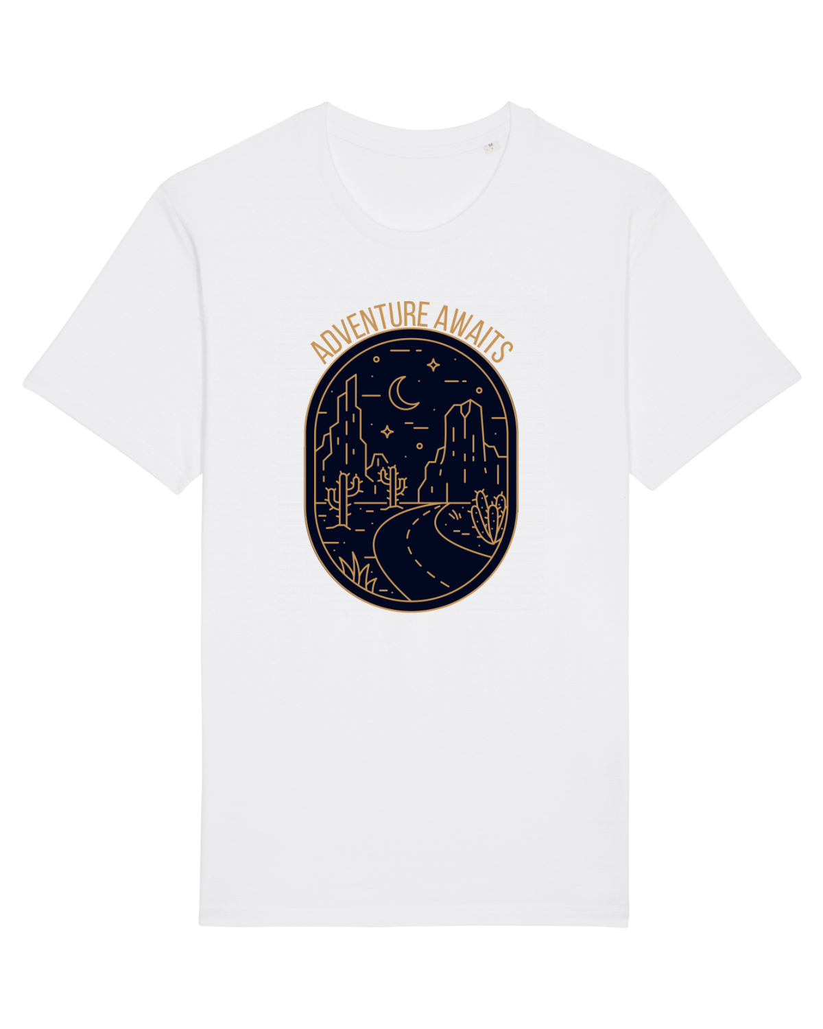 Tricou mânecă scurtă Unisex Rocker White