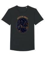 Adventure Awaits  Tricou mânecă scurtă guler larg Bărbat Skater