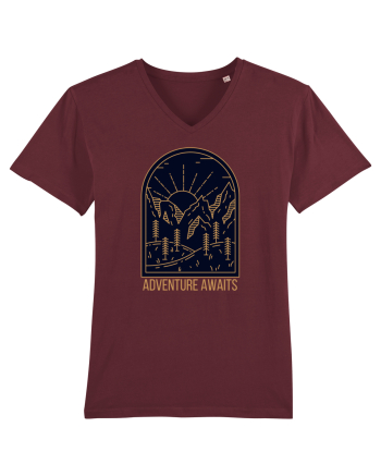 Adventure Awaits  Burgundy