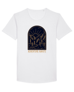 Adventure Awaits  Tricou mânecă scurtă guler larg Bărbat Skater