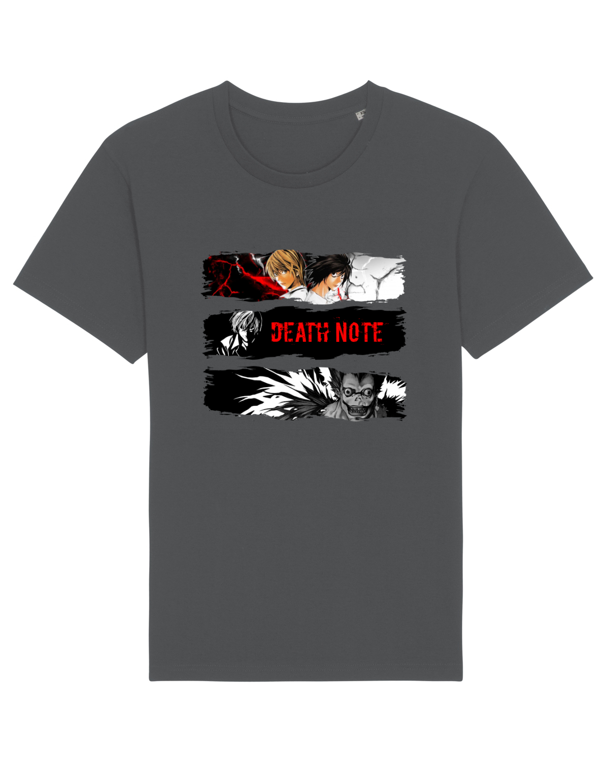 Tricou mânecă scurtă Unisex Rocker Anthracite