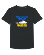 Tanks in Ukraine Tricou mânecă scurtă guler larg Bărbat Skater