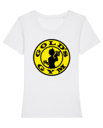 Gold's Gym Tricou mânecă scurtă guler larg fitted Damă Expresser