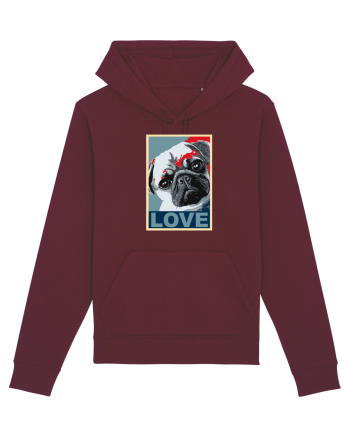 Love Dogs Burgundy