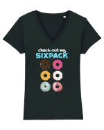 My sixpack Tricou mânecă scurtă guler V Damă Evoker