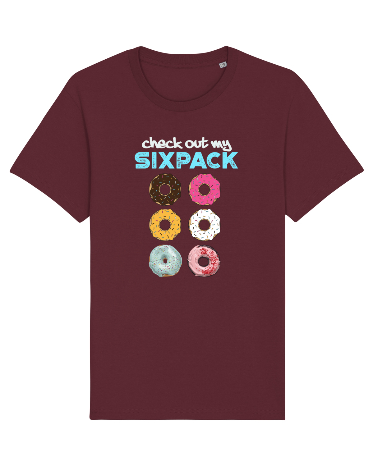 Tricou mânecă scurtă Unisex Rocker Burgundy