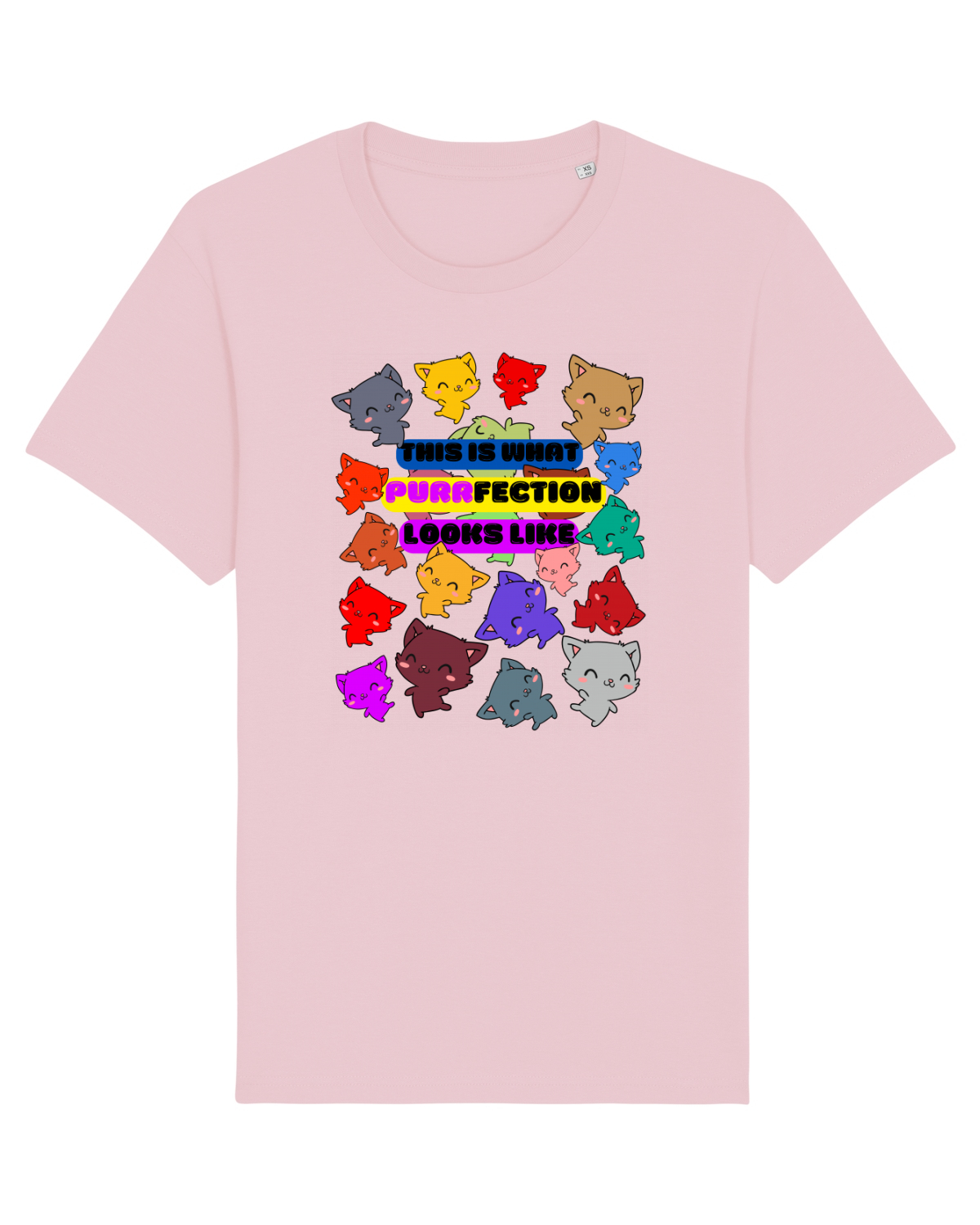 Tricou mânecă scurtă Unisex Rocker Cotton Pink