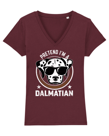 Pretend I'm A Dalmatian Burgundy