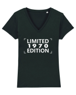 Limited Edition 1970 Tricou mânecă scurtă guler V Damă Evoker