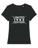 Limited Edition 1982 Tricou mânecă scurtă guler larg fitted Damă Expresser