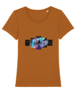 Space Vikings... ghosts... maybee Tricou mânecă scurtă guler larg fitted Damă Expresser
