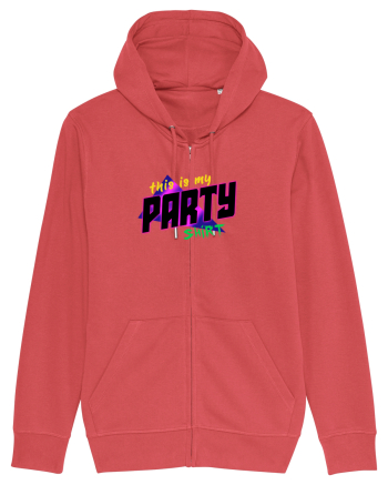 This is my party shirt. Carmine Red