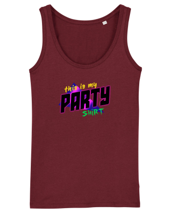 This is my party shirt. Burgundy