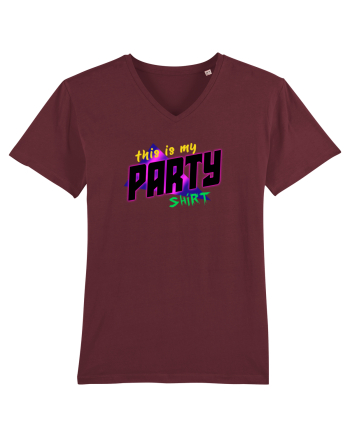 This is my party shirt. Burgundy