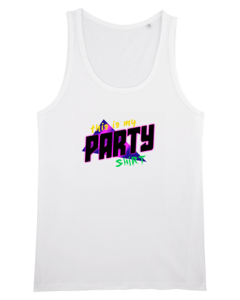 This is my party shirt. White