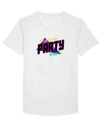 This is my party shirt. White
