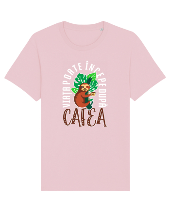 Viața poate începe după cafea Cotton Pink