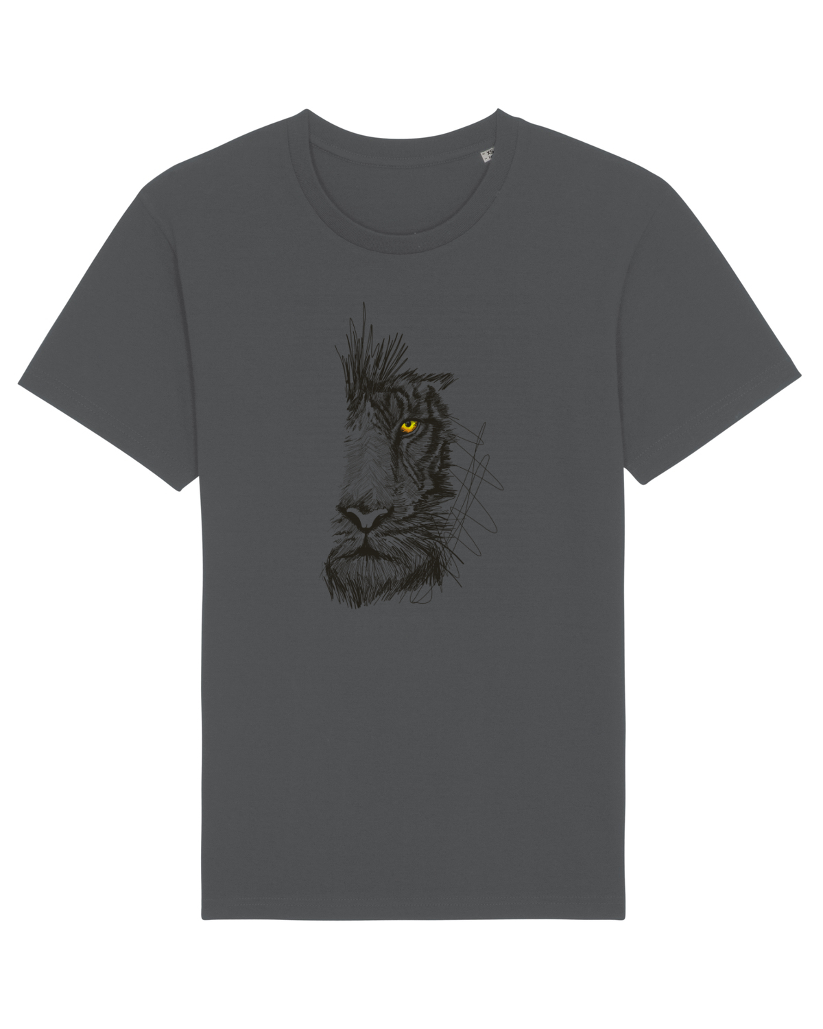 Tricou mânecă scurtă Unisex Rocker Anthracite