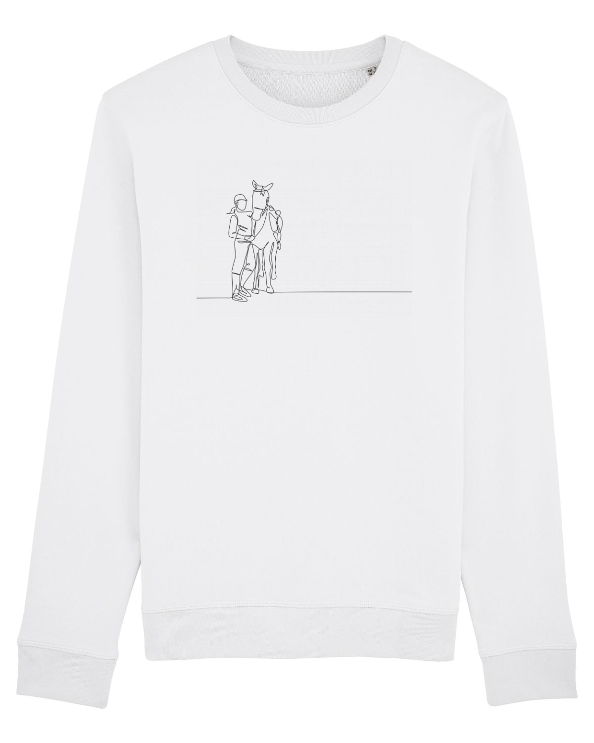 Bluză mânecă lungă Unisex Rise White