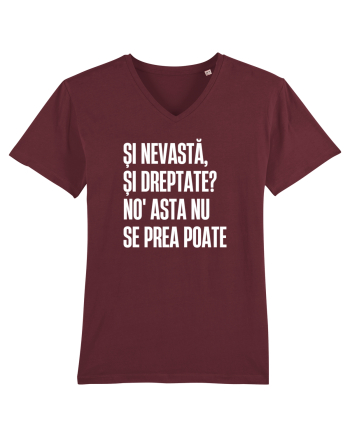 Tricou personalizat Și nevastă, și dreptate? Burgundy