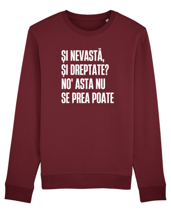 Tricou personalizat Și nevastă, și dreptate? Burgundy