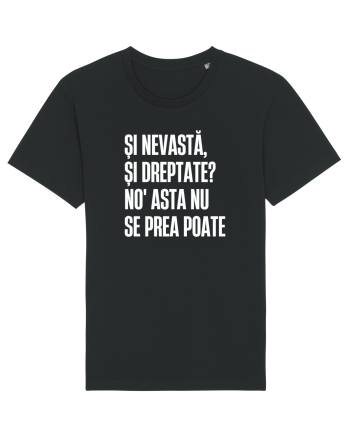 Tricou personalizat Și nevastă, și dreptate? Black