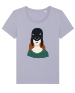CatWoman Tricou mânecă scurtă guler larg fitted Damă Expresser