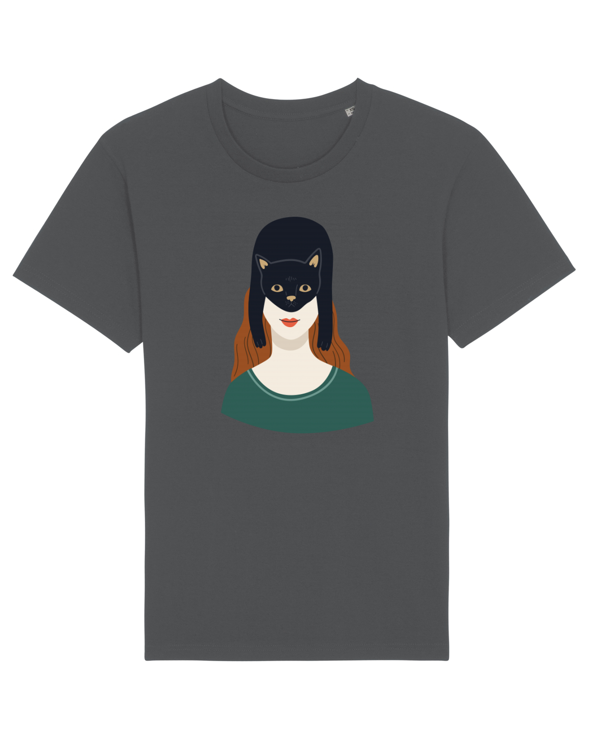 Tricou mânecă scurtă Unisex Rocker Anthracite