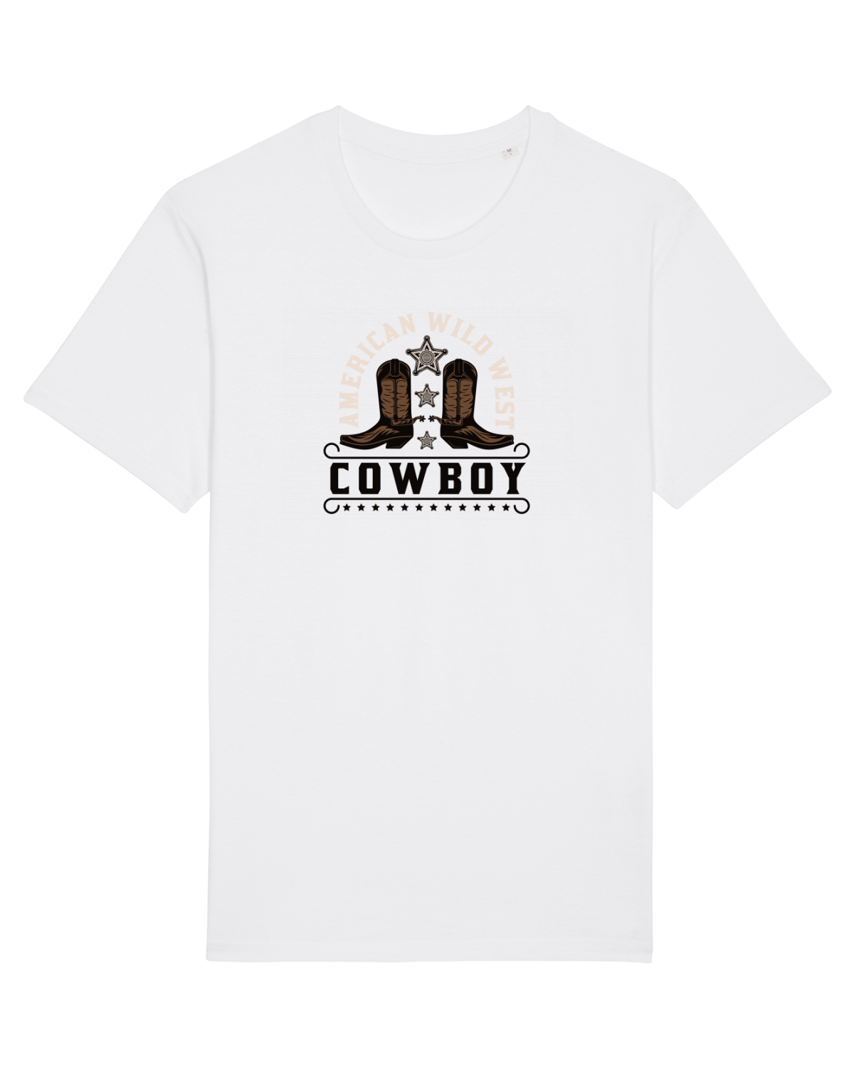 Tricou mânecă scurtă Unisex Rocker White