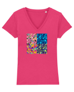 Day And Night Tricou mânecă scurtă guler V Damă Evoker