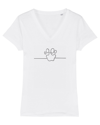 Dog Print White