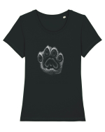 Fingerprint  Tricou mânecă scurtă guler larg fitted Damă Expresser