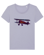 Fly Me To The Moon Tricou mânecă scurtă guler larg fitted Damă Expresser