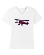 Fly Me To The Moon Tricou mânecă scurtă guler V Bărbat Presenter
