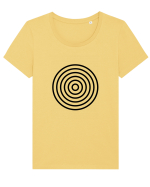 Hypnotic Tricou mânecă scurtă guler larg fitted Damă Expresser