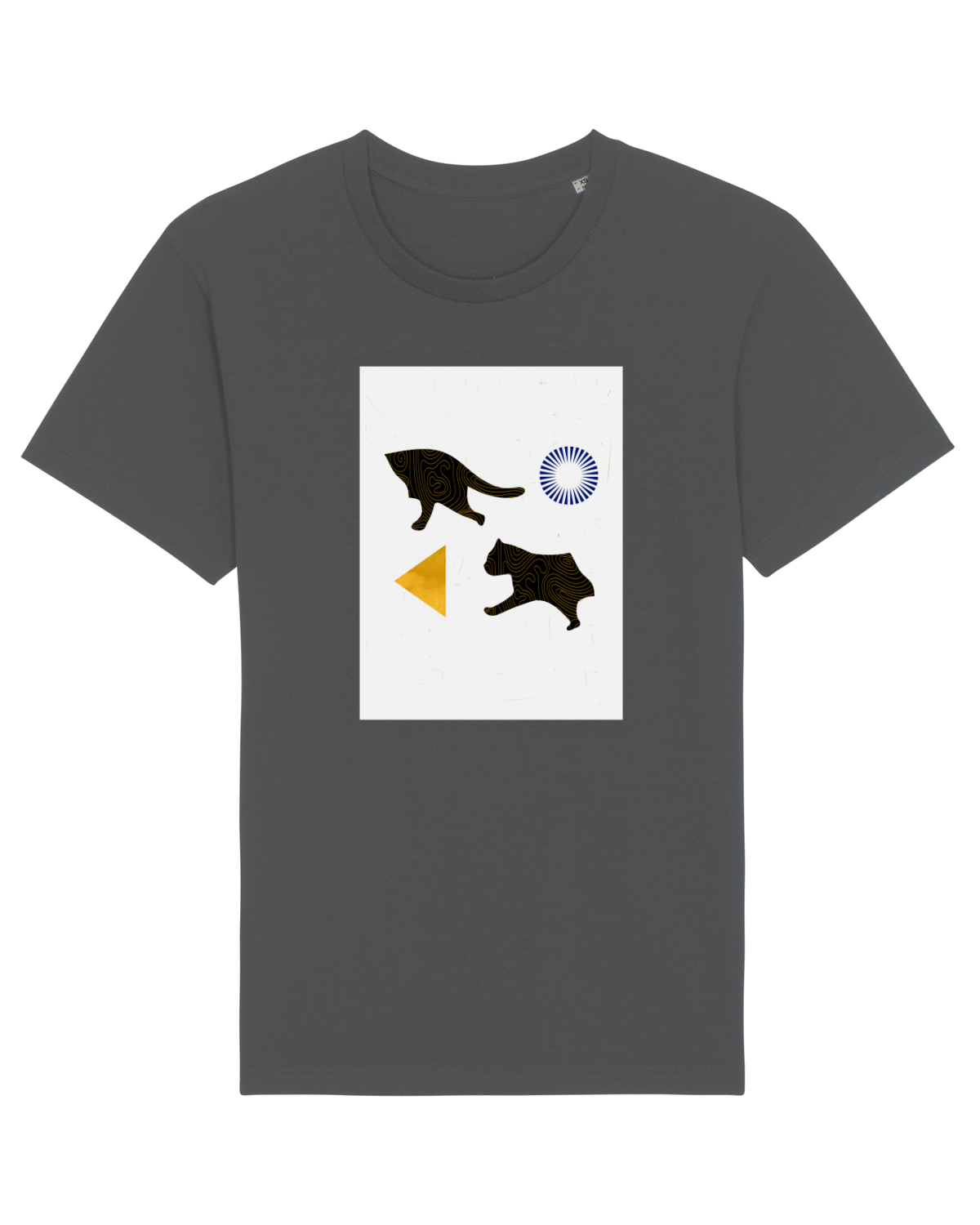 Tricou mânecă scurtă Unisex Rocker Anthracite