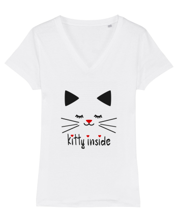 Kitty Inside White