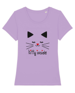 Kitty Inside Tricou mânecă scurtă guler larg fitted Damă Expresser