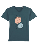 Kitty The Cat Tricou mânecă scurtă guler V Bărbat Presenter