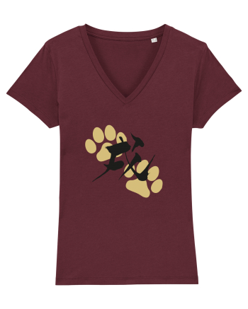 Kung Fu Dog Burgundy