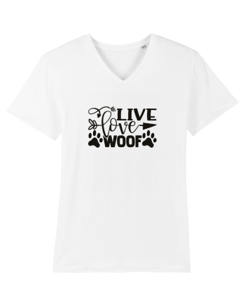 Live, Love, Woof! White