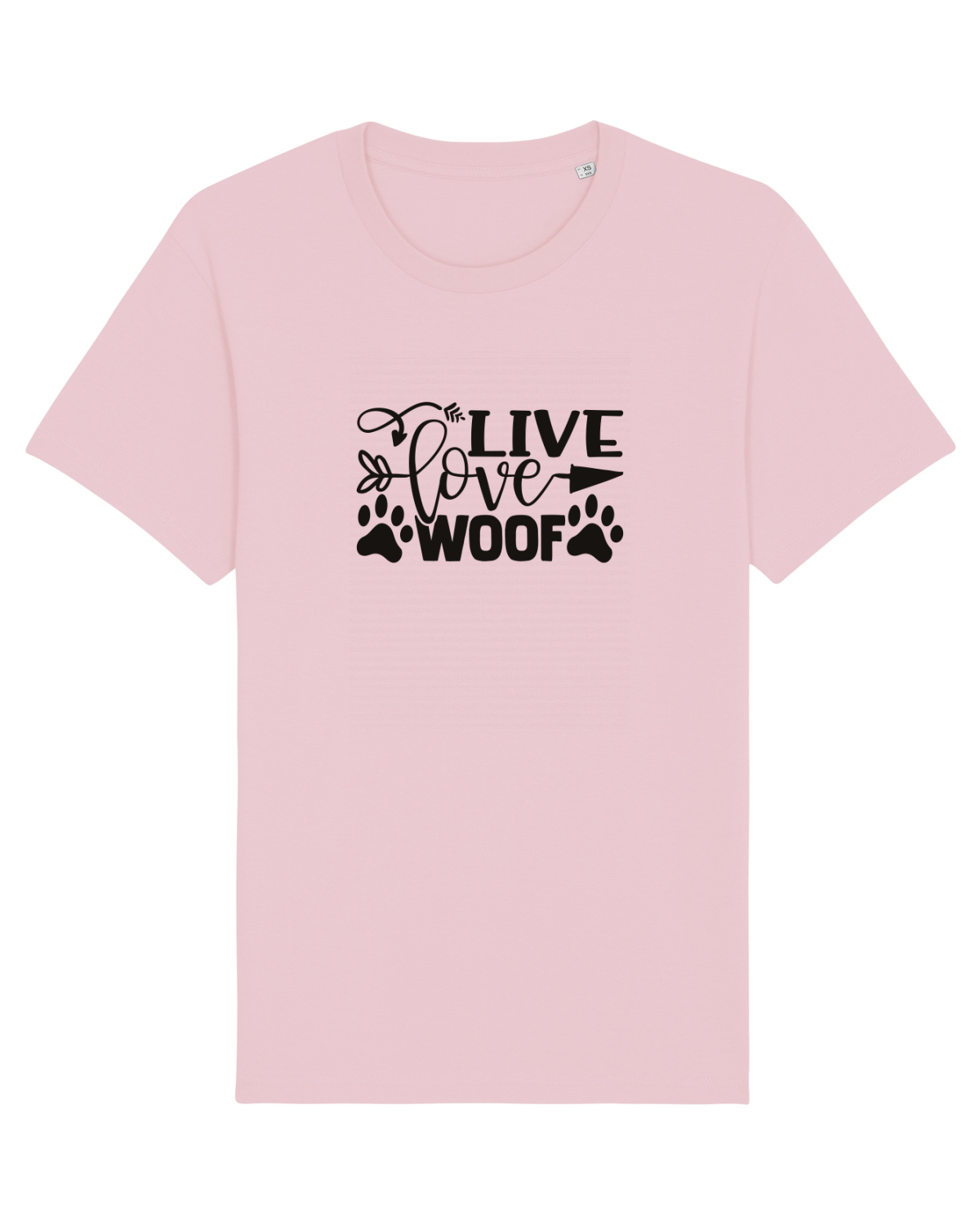 Tricou mânecă scurtă Unisex Rocker Cotton Pink