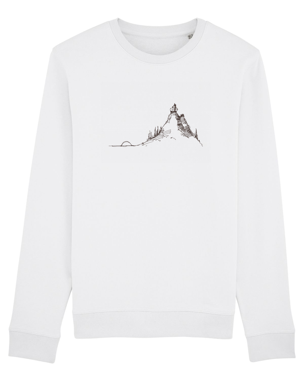Bluză mânecă lungă Unisex Rise White
