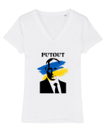 PutOut Tricou mânecă scurtă guler V Damă Evoker