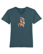 Puzzle Horse Tricou mânecă scurtă guler V Bărbat Presenter